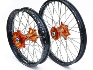 REX WHEELS 18-2,15 KTM ALL EXC-F  95-.., ALL SX-F 95-12 MUSTA VANNE/ORANSSI NAPA