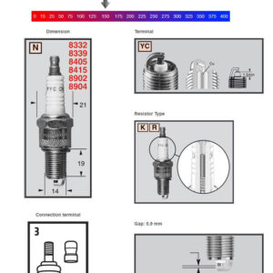 Champion Sytytystulppa RN12YC: Harley-Davidson, Indian