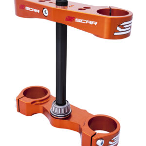 Scar Triple Clamps - Ktm Offset:22mm Orange color