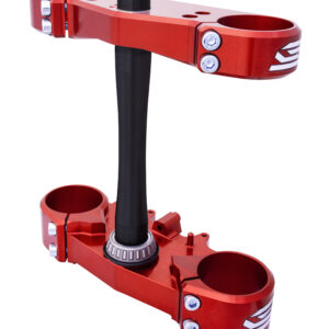 Scar Triple Clamps - Honda Offs:22mm Red color