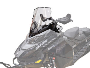 Powermadd Tuulilasi, Ski-Doo Gen5 Keskikorkea 19", Kirkas/Mustalla grafiikalla