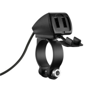 Optiline Trek, rainproof double usb charger, 3 types of fixing - 5400 mA - 30W -