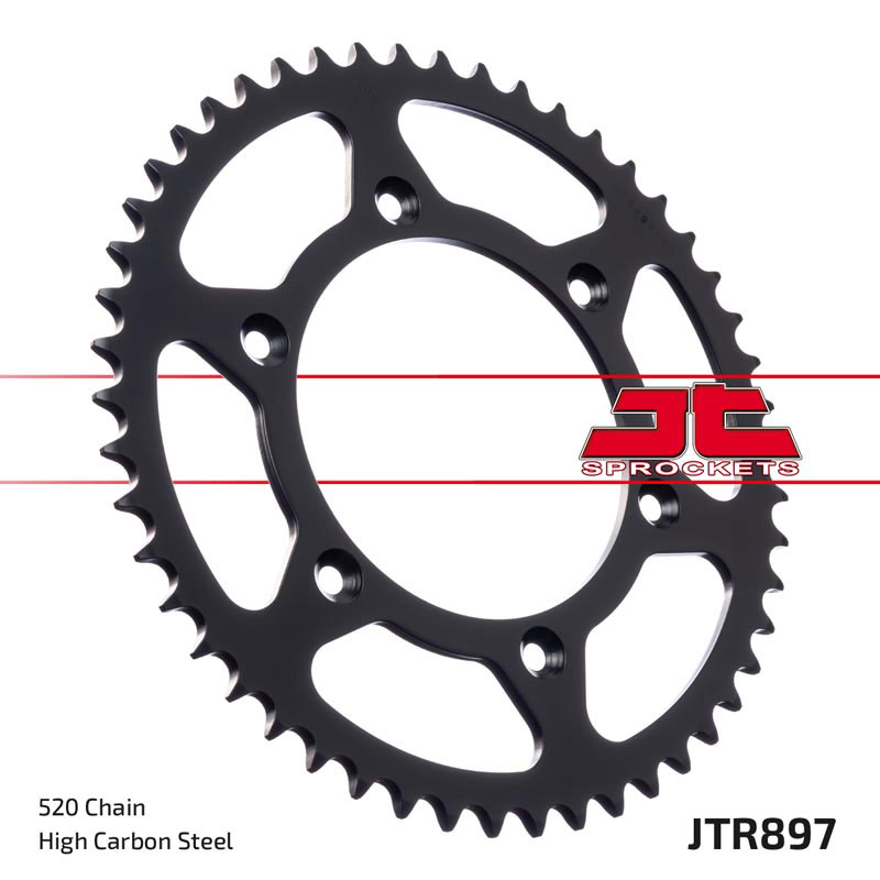 JT Rear Sprocket ZBK - Musta Zinc JTR897.40ZBK