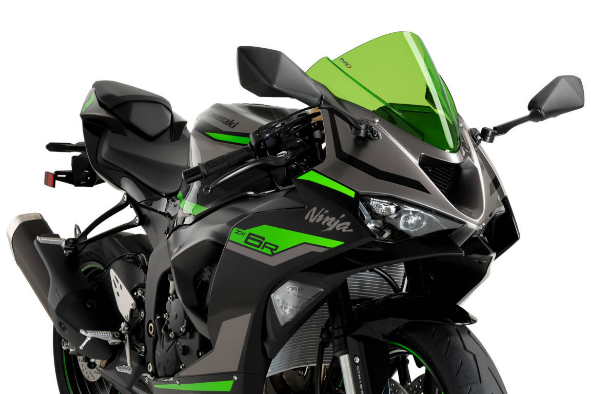 Puig Z-Racing Screen Kawasaki Zx-6R 24' C/Green