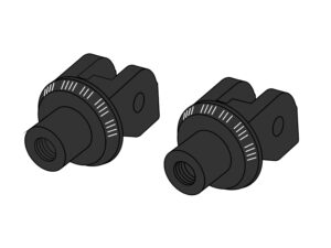 Puig Pair Footrest Fixation Pilot Cfmoto 450 Nk 23-