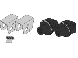 Puig Pair Footrest Fixation Passenger Cfmoto 450 Nk