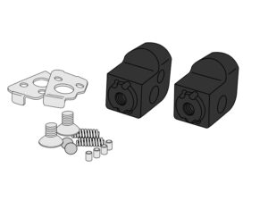 Puig Adjustable Footpeg Adaptor Passenger Cfmoto 450