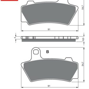 GOLDFREN Jarrupalat 443 Ceramic Carbon AD BMW R18 21-..
