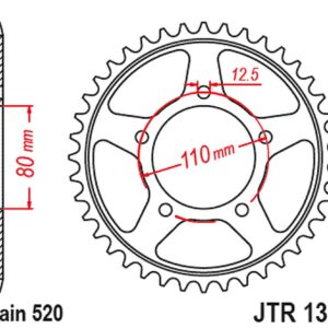 JT Takaratas ZBK - Musta Zinc JTR1330.45ZBK